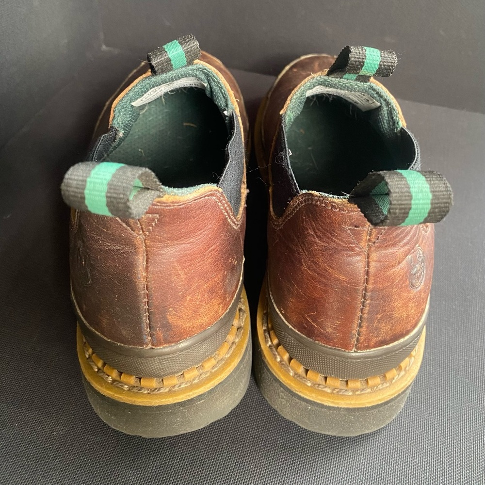 Georgia Giant Romeo Leather Boot Oil Resistant Brown Outdoor Work Farm W6 M4 - Picture 3 of 7
